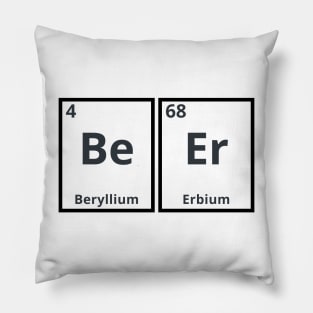 BeEr Periodic Table Chemistry Science Pillow