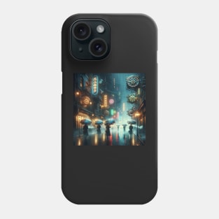 Neon Rain: Timekeeper's Alley Phone Case