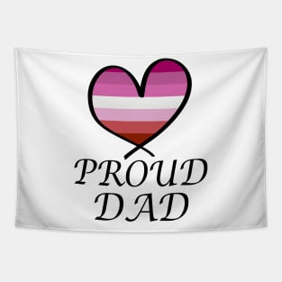 Proud Dad LGBT Gay Pride Month Lesbian Flag Tapestry