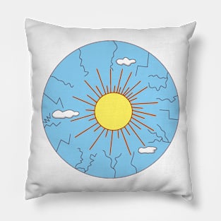 Sky and sun Pillow