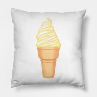 Ice cream in waffle cone Pillow