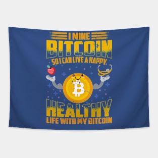 Happy Life Bitcoin Mining Tapestry