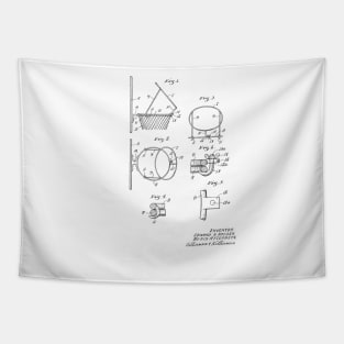 Basketball Practice Ring Vintage Patent Drawing Tapestry