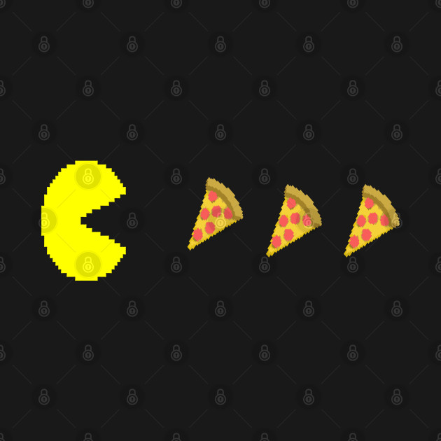 PAC-MAN Loves Pizza - Pacman - Phone Case