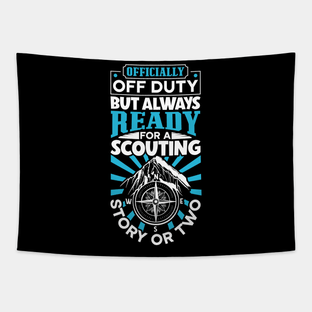 Officially Off Duty - Scoutmaster Tapestry by Modern Medieval Design