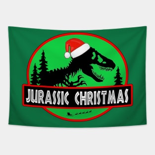 Jurassic Christmas Tapestry