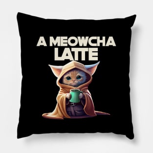 Kawaii Cat A Meowcha Latte Pillow