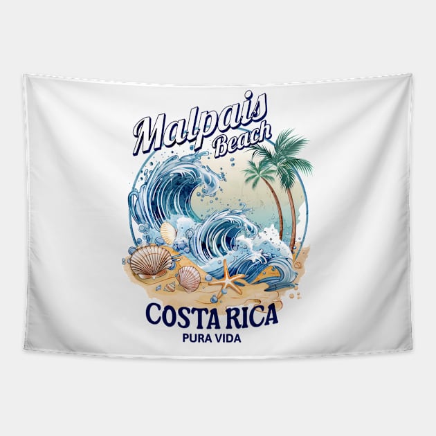 Malpais Beach - Costa Rica 🏖️ Tapestry by Costa Rica Designs