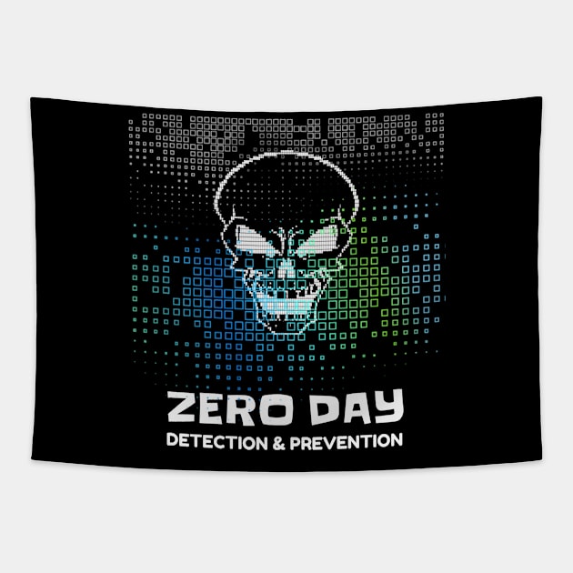 Zero Day - Detection & Prevention Tapestry by Cyber Club Tees