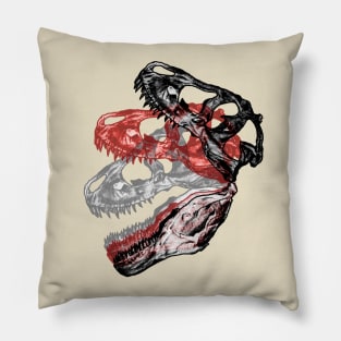 "Roarhol" Skulls Pillow