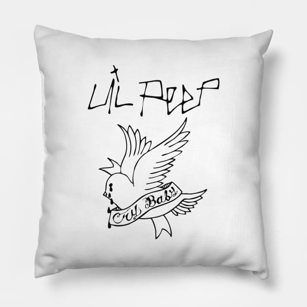 Lil peep Pillow by Susansamej