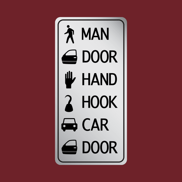 man door hand hook car door by bug bones