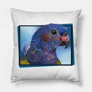 blue-headed parrot Pillow