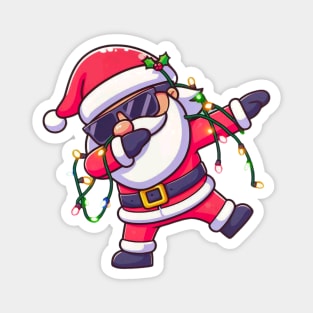 Dabbing Santa Magnet