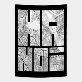 Hanoi, Vietnam City Map Typography - Light Tapestry