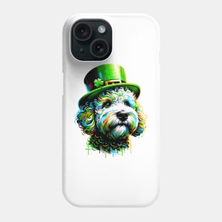 Pumi Embraces St. Patrick's Day Spirit in Graffiti Style Phone Case