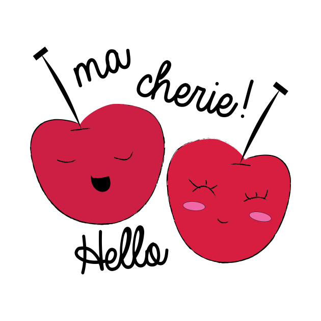 Hello Ma Cherie! Puns TShirt TeePublic