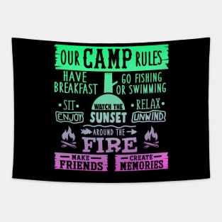 Camp Rules Tapestry
