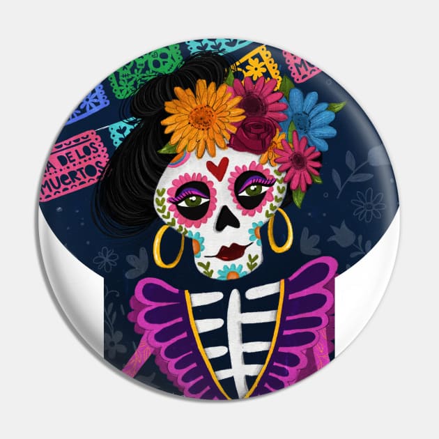 Dia De Los Muertos - Catrina Pin by Szabi's Creative World