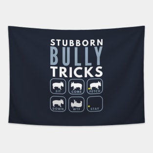 Stubborn English Bullterrier Tricks - Dog Training Tapestry