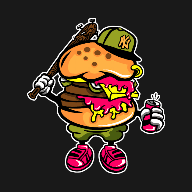 Burger Bastard by roachgraphic