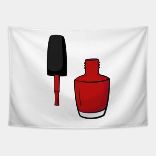 Red Nail Polish Bottle Tapestry