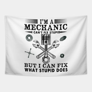 Funny Mechanic For Men Dad Car Auto Diesel Automobile Garage Tapestry