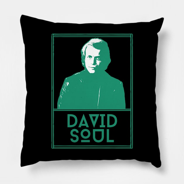 David soul\\retro fan artwork Pillow by MisterPumpkin