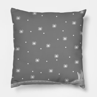 Snow Field Pattern Pillow