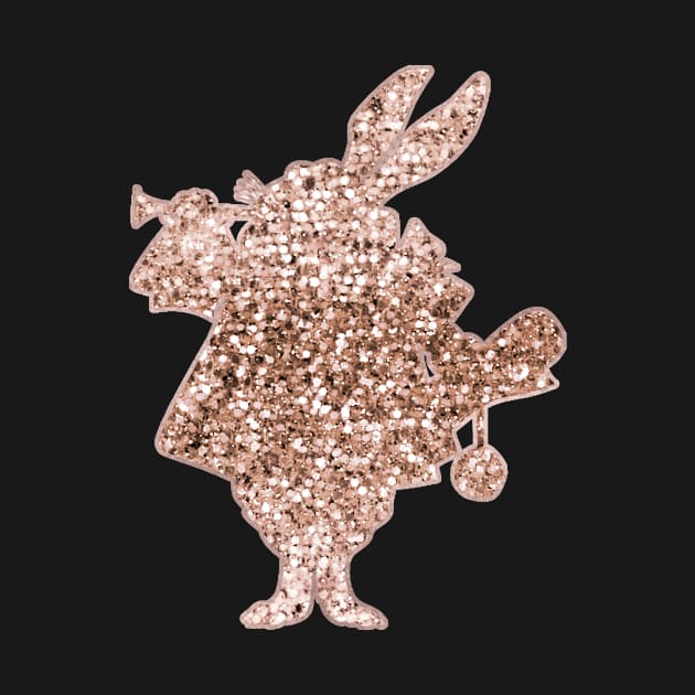 Sparkling rose gold Mr Rabbit by RoseAesthetic