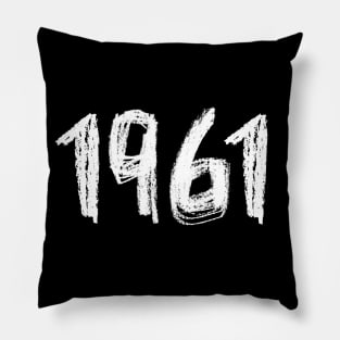 1961 Birthday, Birth Year 1961, Born in 1961 Pillow