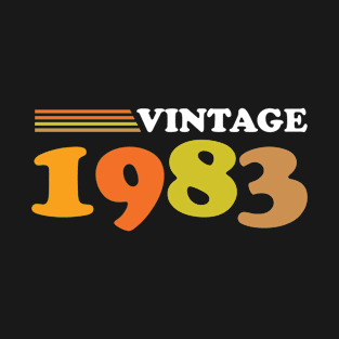 Vintage 1983, 39th Birthday Gift T-Shirt