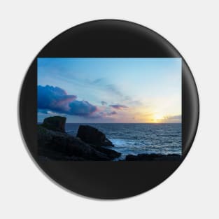 Clachtol Beach sunset Pin