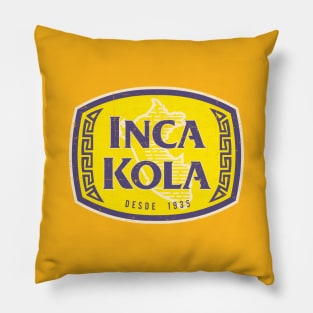 Inca Kola - logo - Est 1935 - Vintage design Pillow