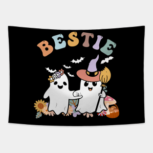 Halloween Ghost Bestie Tapestry