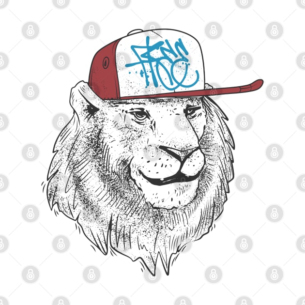 Free Lion Wearing a Hat that says Free by Blazedfalcon