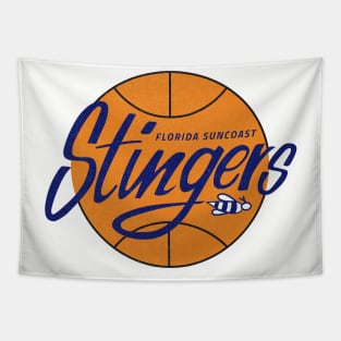 Classic Florida Stingers Basketball 1985 Tapestry