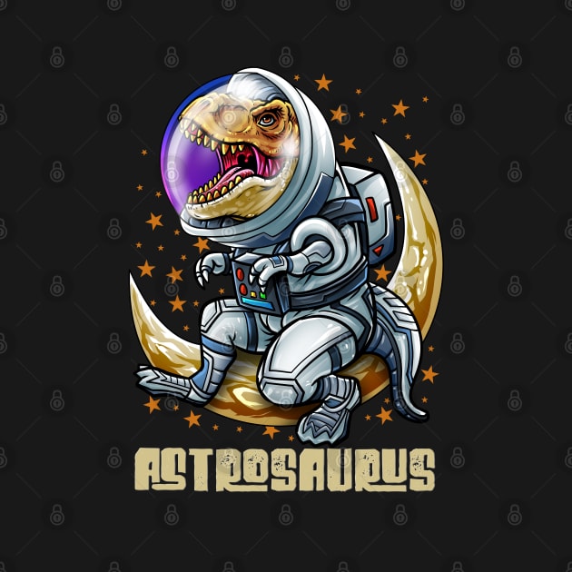 T-Rex Dinosaur Astronaut by BDAZ