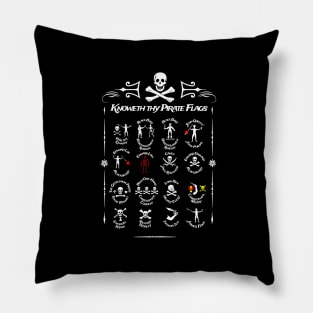 Know thy Pirate Flags of the Caribbean Sea Pillow