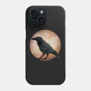 Crow and Moon - I wrap the moon in lace and sing you the seasons Phone Case