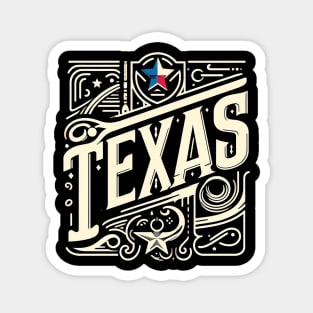 Texas Vintage Design Magnet