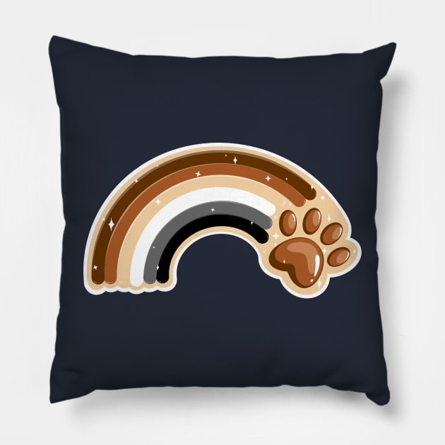 Gay Bear Pride Rainbow Pillow by ArtDiggs