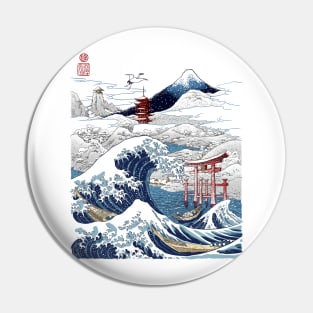 Snowy winter in Japan Pin