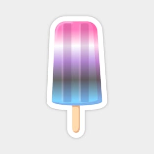 Genderfluid Popsicle Magnet