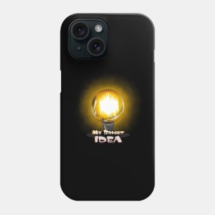 My bright idea transparent Phone Case