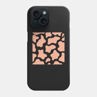 Orange Pastel Cow Print Phone Case