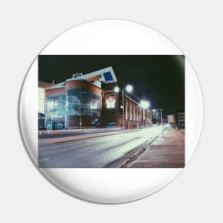 Glasgow Rangers Ibrox Stadium night time Pin