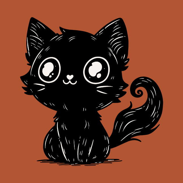 cute black kitten by ArtisticBox