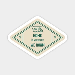 Home Is Wherever We Roam Magnet