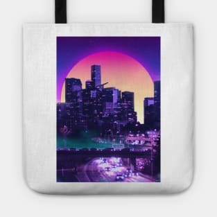 Retro City 80s neon Tote